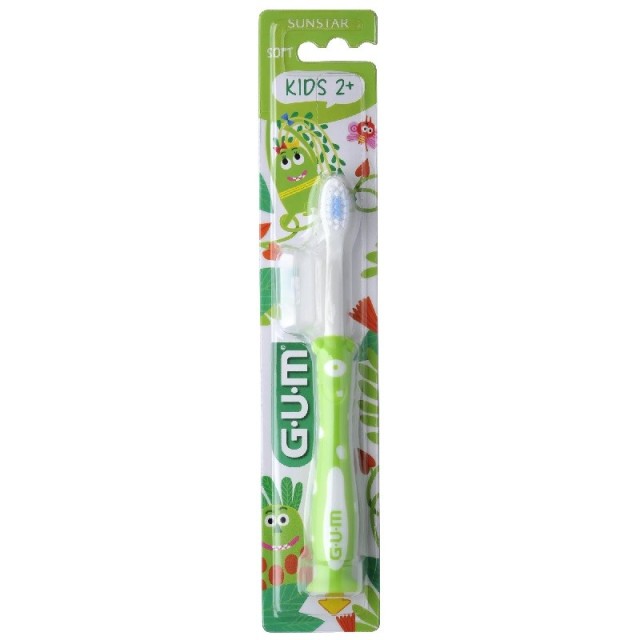 GUM Kids Monsters Πράσινη Παιδική Οδοντόβουρτσα 2+ Ετών 1τμχ