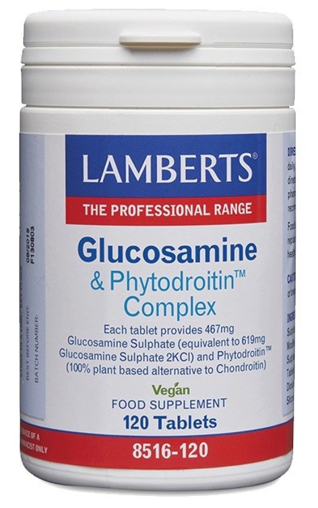 Lamberts Glucosamine & Phytodroitin Complex Συμπλήρωμα για την Υγεία των Αρθρώσεων 120Tabs