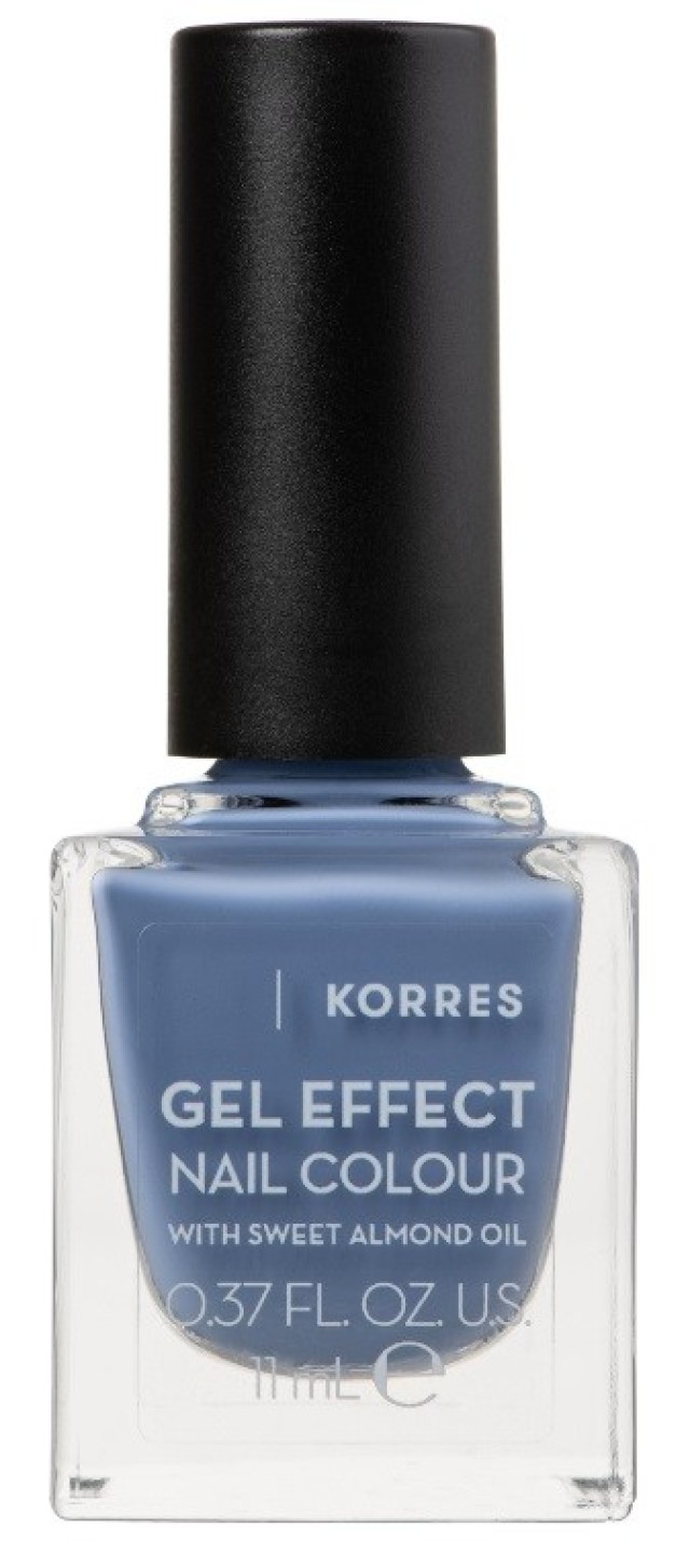 Korres Gel Effect Nail Colour 83 Aegean Sky Βερνίκι Νυχιών με Αμυγδαλέλαιο 11ml