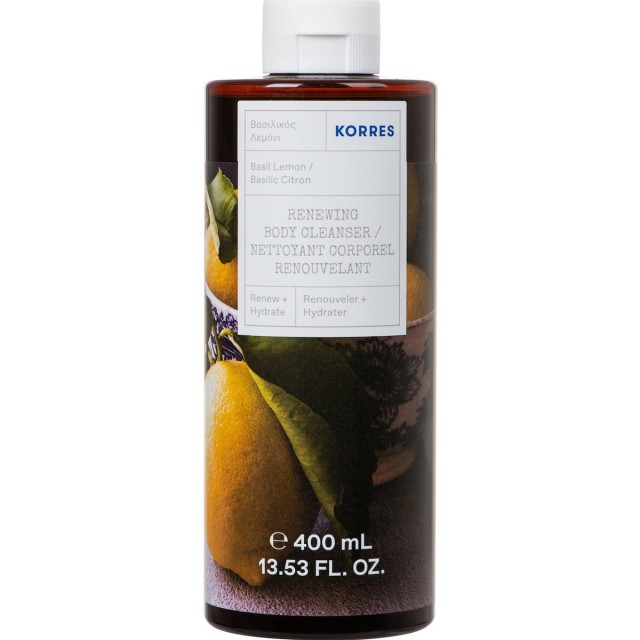 Korres Basil Lemon Body Cleanser Αφρόλουτρο Βασιλικός Λεμόνι 400ml