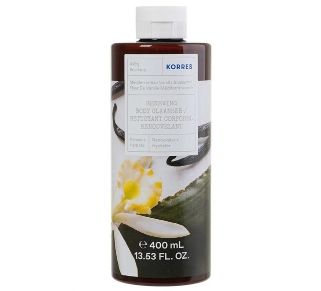 Korres Body Cleanser Αφρόλουτρο Άνθη Βανίλιας 400ml