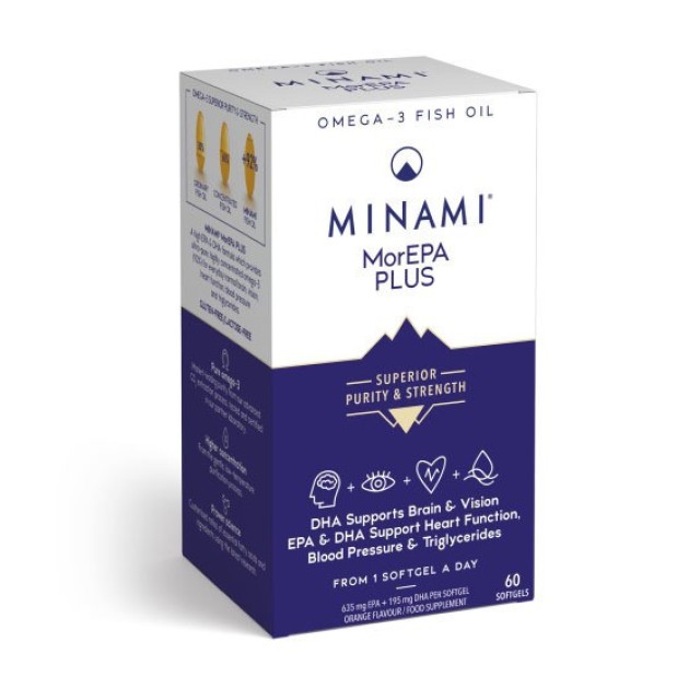 Minami MorEPA Plus Omega 3 Fish Oil Ιχθυέλαιο 60 Softgels