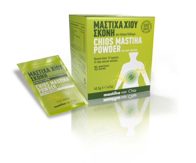 PharmaQ Mastiha Chios Powder Μαστίχα Χίου σε Μορφή Σκόνης για Πόσιμο Διάλυμα 15 Φακελάκια
