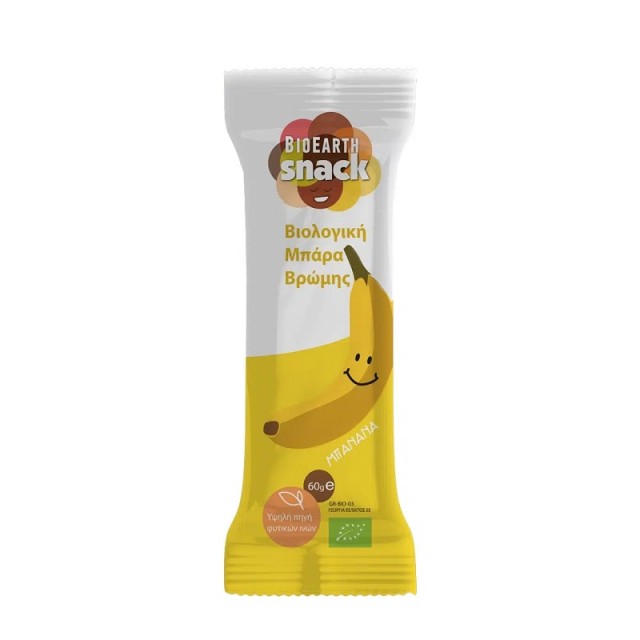 Bioearth Βιολογική Μπάρα Βρώμης Μπανάνα Χωρίς Προσθήκη Ζάχαρης 60gr