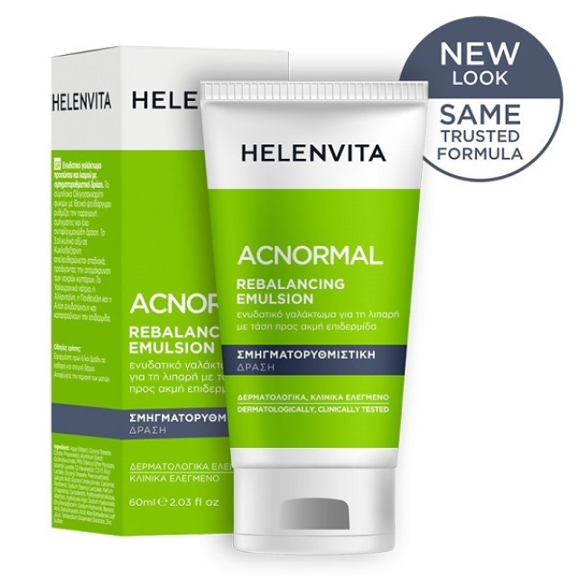 Helenvita ACNormal Rebalancing Emulsion Ενυδατική Κρέμα Προσώπου για τη Λιπαρή με Τάση Προς Ακμή Επιδερμίδα 60 ml