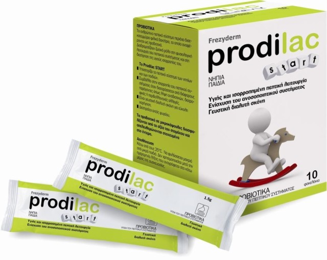 FrezyDerm Prodilac Start Προβιοτικό για Βρέφη και Παιδιά έως 2 Ετών 10sach