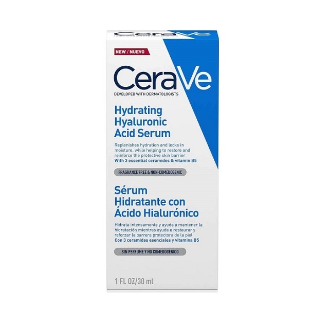 CeraVe Hydrating Hyaluronic Acid Serum Ορός Ενυδάτωσης Προσώπου με Υαλουρονικό Οξύ 30ml