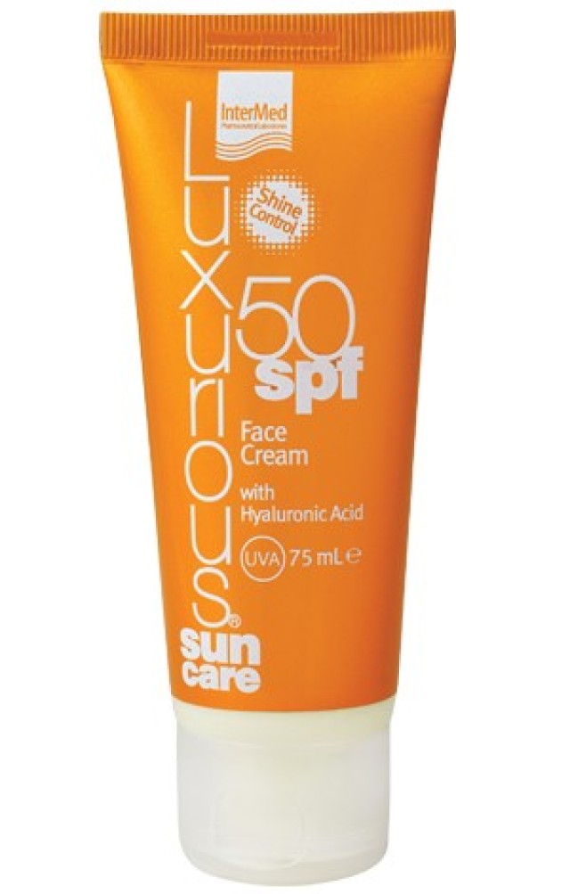 Intermed Luxurious Sun Care Face Cream SPF50 Αντιηλιακή Κρέμα Προσώπου 75ml