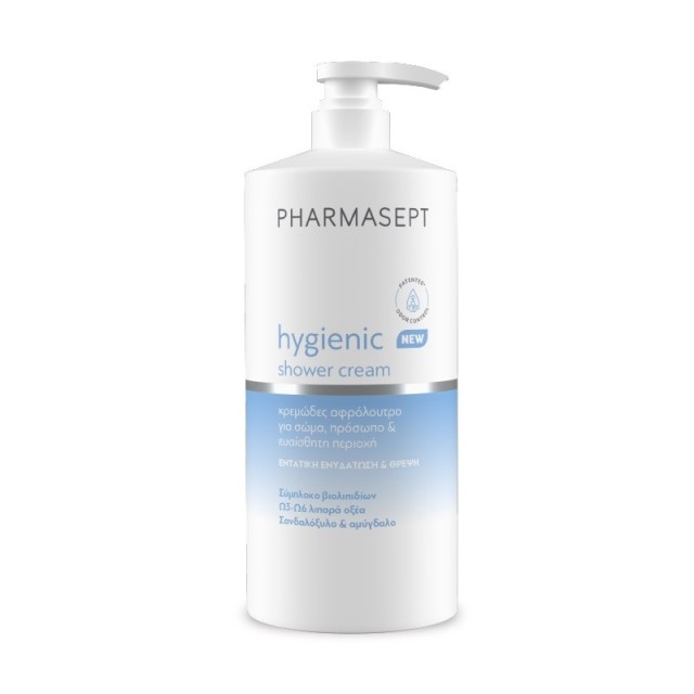 Pharmasept Hygienic Shower Cream Κρεμώδες Αφρόλουτρο Καθημερινής Χρήσης 1Lt