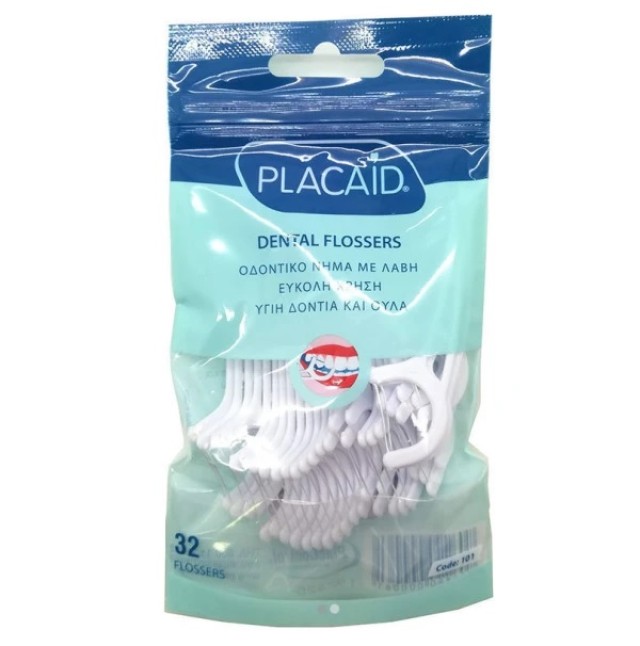 Placaid Dental Flossers Οδοντικό Νήμα με Λαβή 32τμχ
