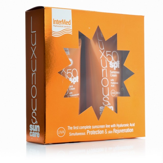 Intermed Aντιηλιακό Προσώπου SPF50 75ml & Αντιηλιακό Σώματος SPF50 200ml