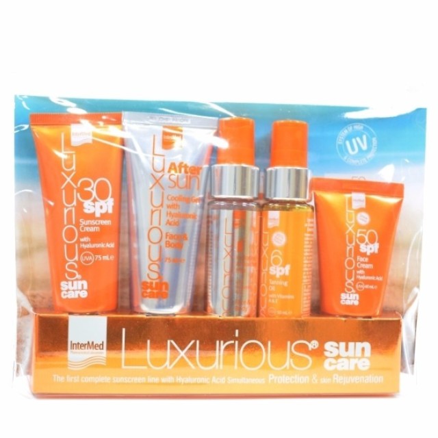 Intermed Sun Care Travel Kit Σετ Αντιηλιακής Προστασίας 5τμχ