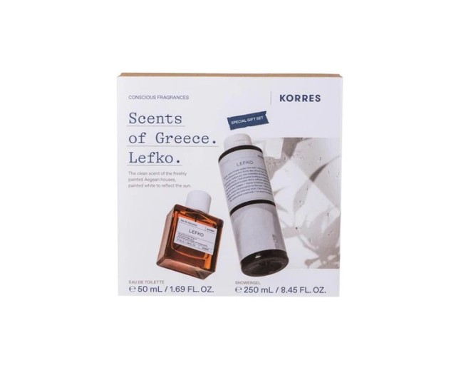 Korres Σετ Δώρου Lefko Eau de Toilette  50ml+ Αφρόλουτρο 250ml