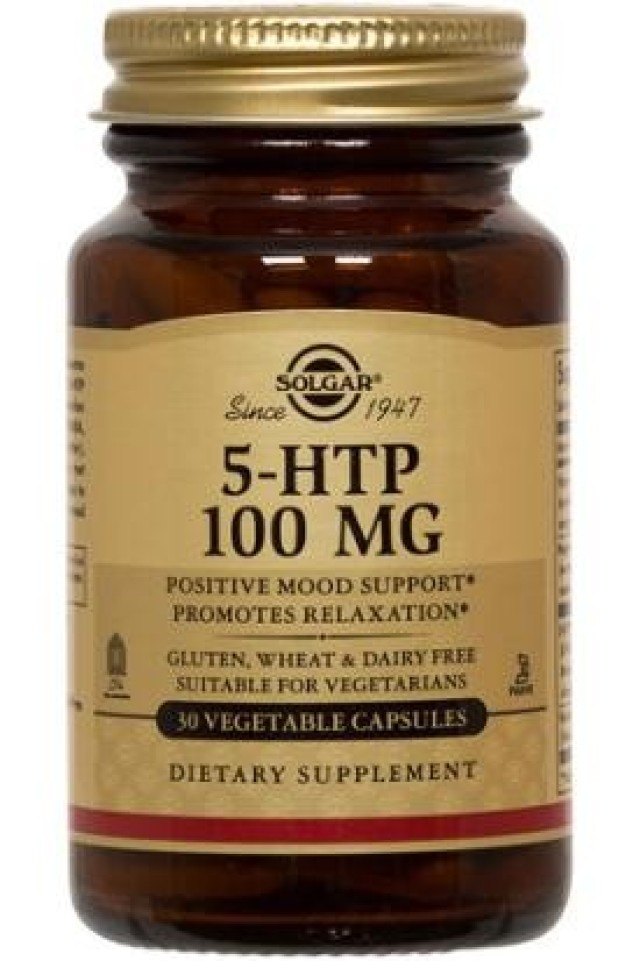 Solgar Συμπλήρωμα Διατροφής Αμινοξύ 5-HTP 100mg 30Veg. Caps