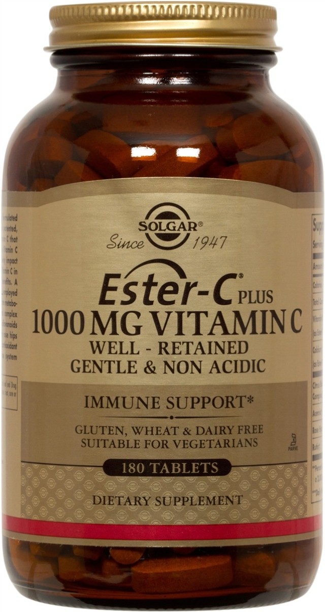 Solgar Ester-C Plus 1000mg Βιταμίνη C σε Μη Όξινη Μορφή 180Tabs