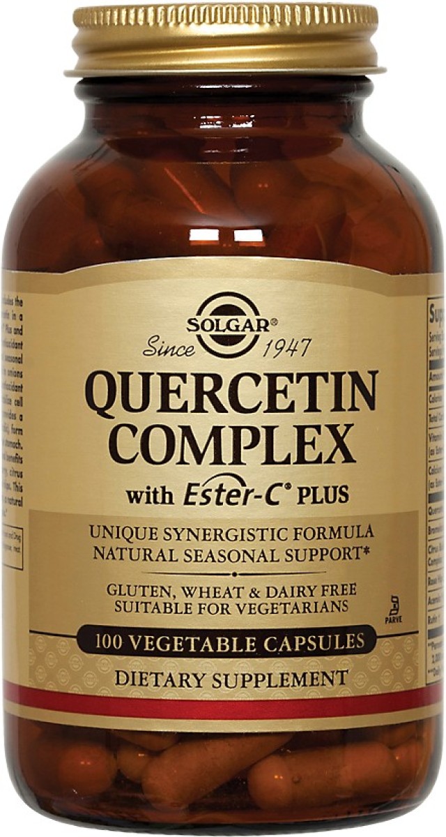 Solgar Quercetin Complex Συνδυασμός Κουερσετίνης με Βιταμίνη C 100Veg. Caps