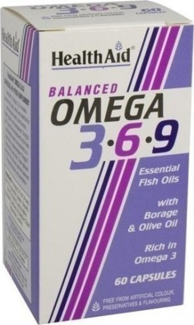 Health Aid Omega 3-6-9 Ισσοροπημένος Συνδυασμός με Ωμέγα 3-6-9 60Caps