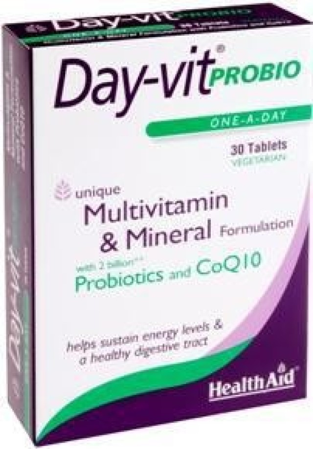 Health Aid Day-Vit Probio  Συνδυασμός Βιταμινών με Προβιοτικά 30Tabs