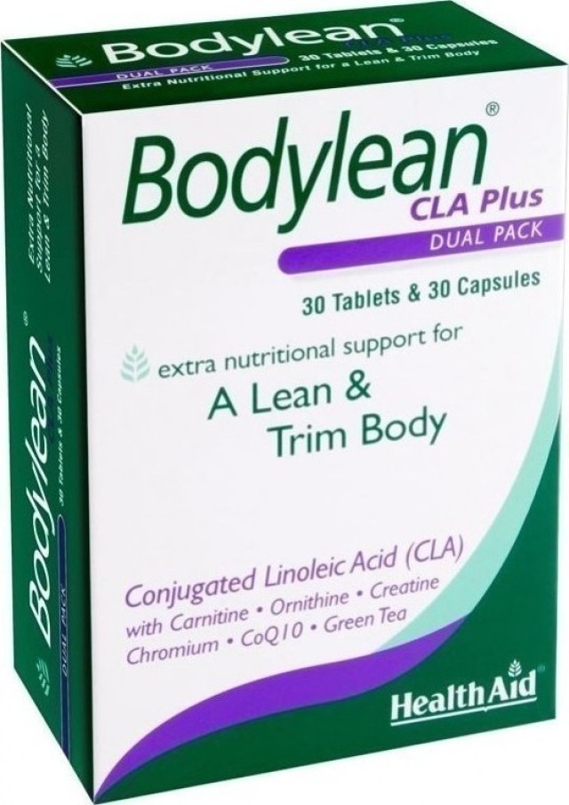Health Aid Bodylean CLA Plus Διπλή Σύνθεση για Λεπτό & Σφριγηλό Σώμα 30Tabs+30Caps