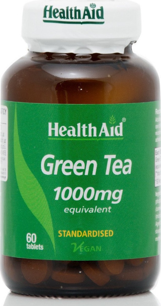 Health Aid Green Tea Πράσινο Τσάι 1000mg 60Tabs