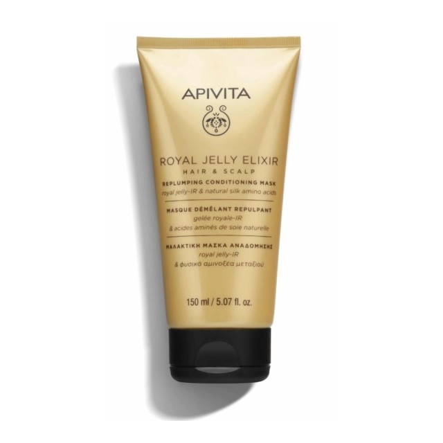 Apivita Royal Jelly Elixir Revitalizing Μαλακτική Μάσκα Αναδόμησης με Βασιλικό Πολτό και Αμινοξέα Μεταξιού 150ml