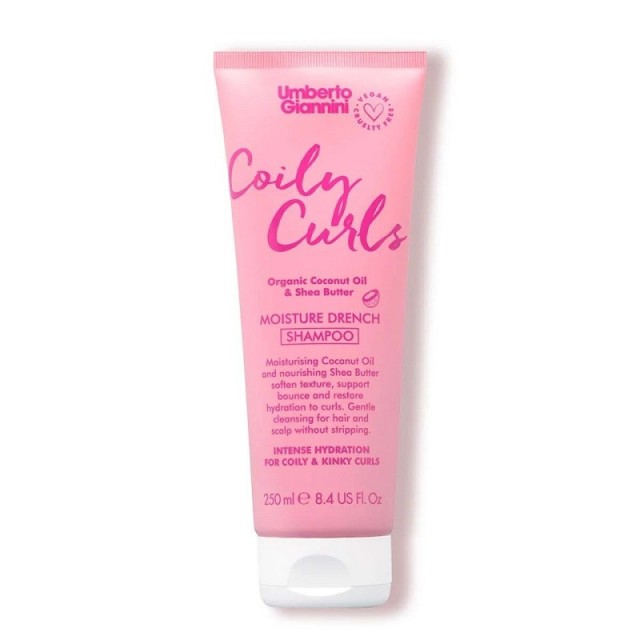 Umberto Giannini Coily Curls Moisture Drench Shampoo Σαμπουάν Ενυδάτωσης για Σγουρά Μαλλιά 250ml