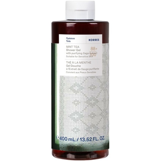 Korres Mint Tea Body Cleanser Αφρόλουτρο Πράσινο Τσάι 400ml