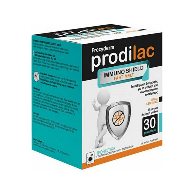 Frezyderm Prodilac Immuno Shield Fast Melt Συμπλήρωμα Διατροφής για την Ενίσχυση του Ανοσοποιητικού 30 Φακελάκια