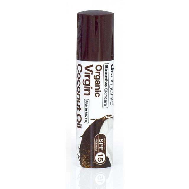 Dr.Organic Virgin Coconut Oil Lip Care Stick SPF15 Ενυδάτωση Χειλιών 5,7ml