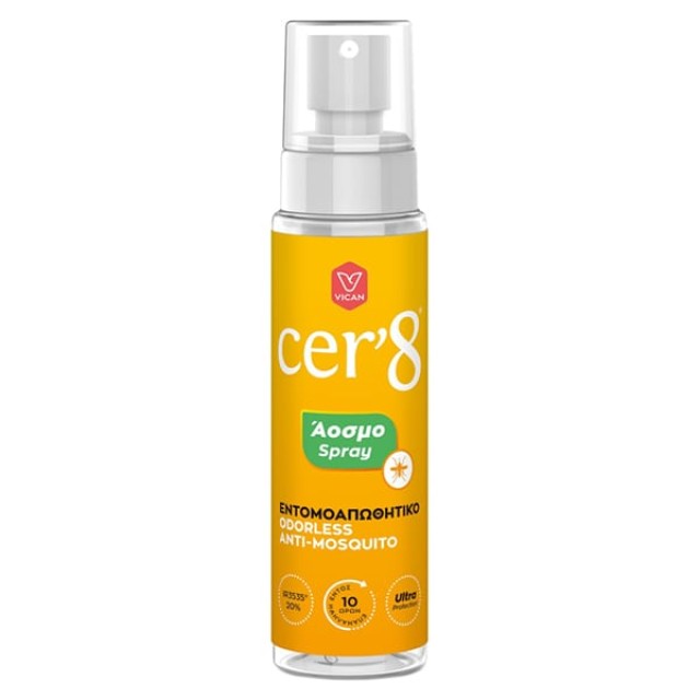 Vican Cer8 Mini Ultra Protection Άοσμο Εντομοαπωθητικό Spray 100ml