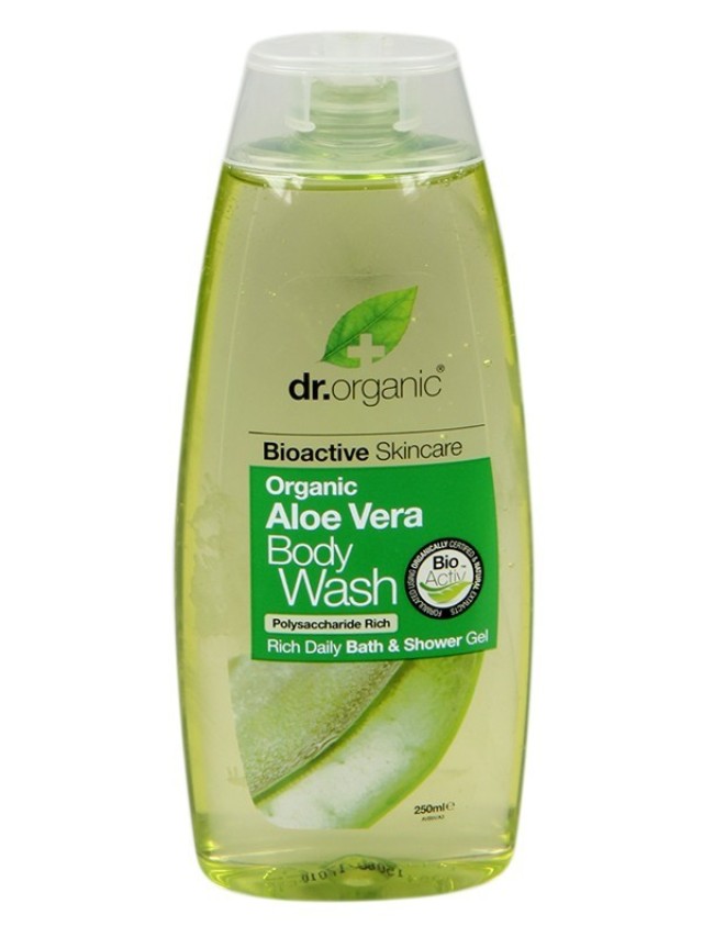 Dr.Organic Aloe Vera Body Wash Αφρόλουτρο με Βιολογική Αλόη 250ml