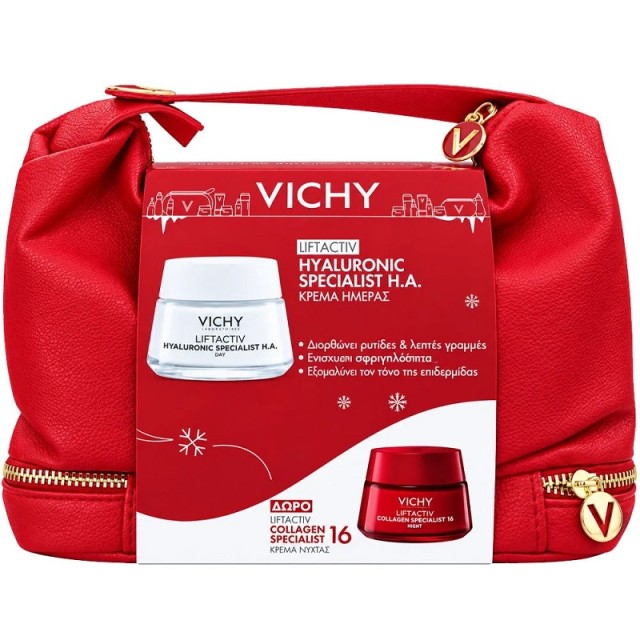 Vichy Promo Liftactiv H.A. για Κανονικές/Μικτές 50ml & Δώρο Liftactiv Collagen Specialist 16 Night Cream 15ml & Νεσεσέρ