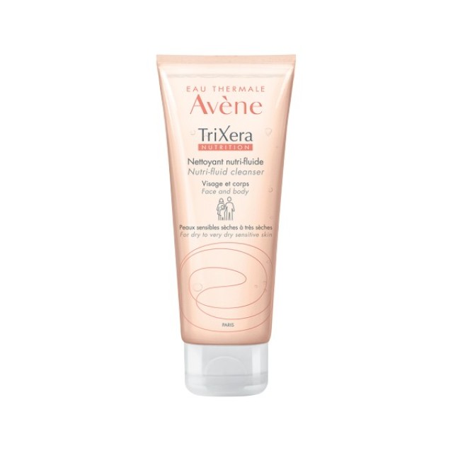 Avene Trixera Nutrition Λεπτόρευστο Θρεπτικό Καθαριστικό για Ξηρό Δέρμα Travel Size 100ml