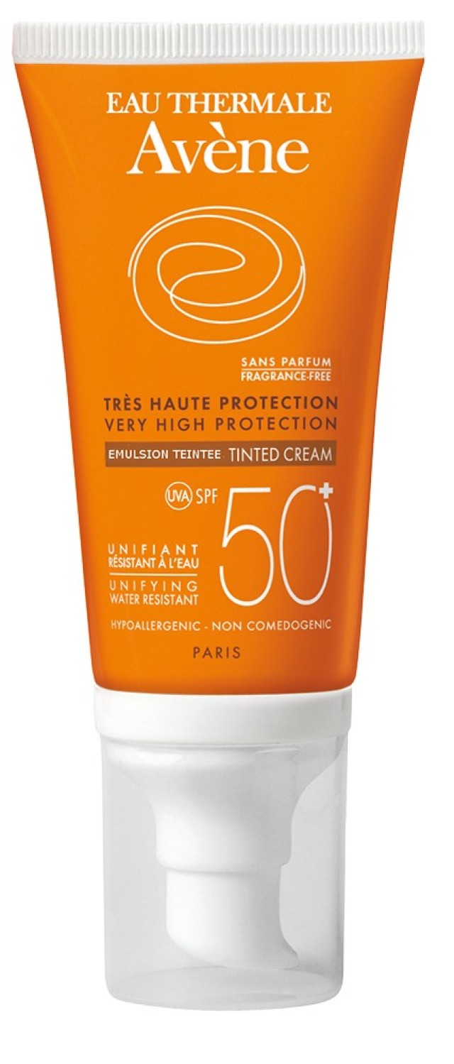 Avene Emulsion SPF50 Αντηλιακό Γαλάκτωμα Προσώπου με Χρώμα Χωρίς Άρωμα 50ml