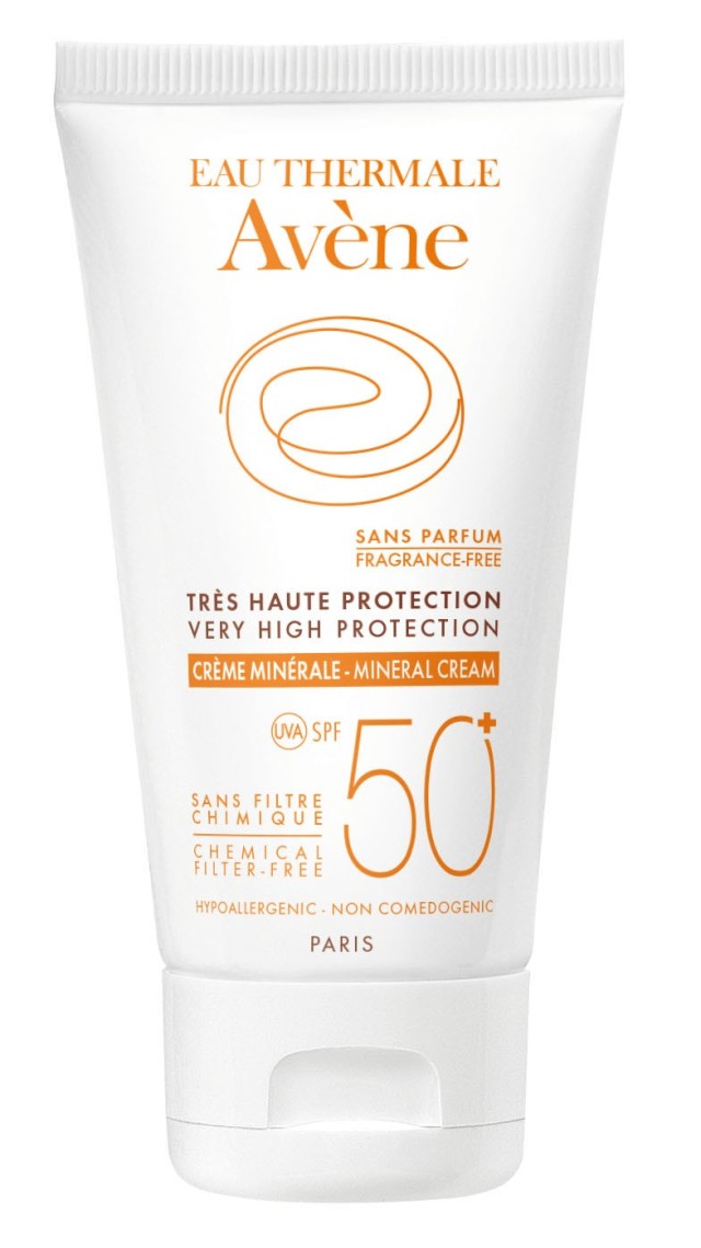Avene Creme Minerale SPF50+ Αντηλιακή Κρέμα με 100% Φυσικά Φίλτρα 50ml