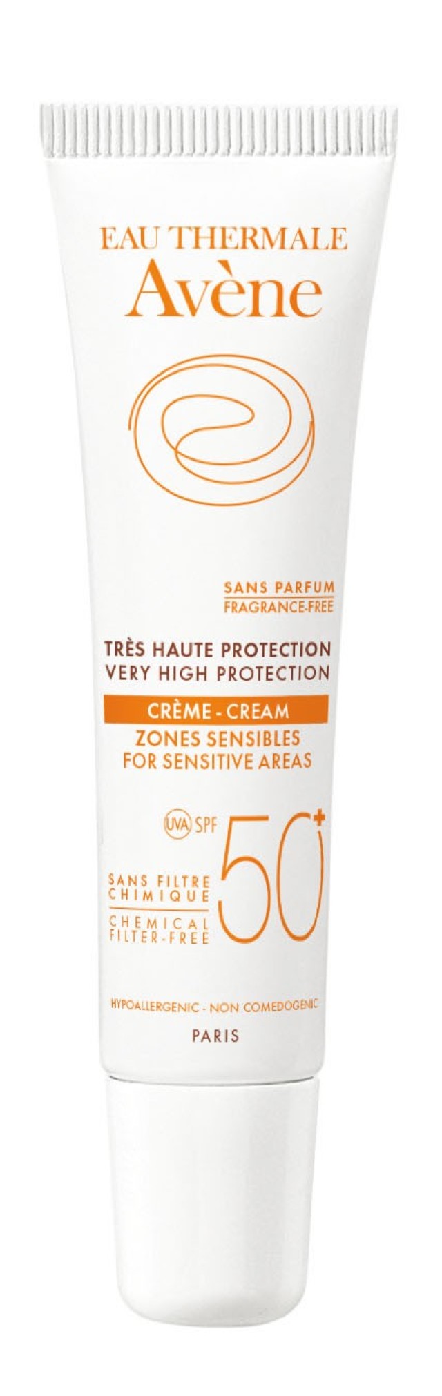 Avene SPF50+ Κρέμα για Υπερευαίσθητες Ζώνες με 100% Φυσικά Φίλτρα 15ml