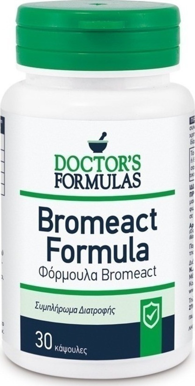 Doctors Formulas Bromeact Αντιφλεγμονώδης Φόρμουλα με Βρομελίνη 30Caps