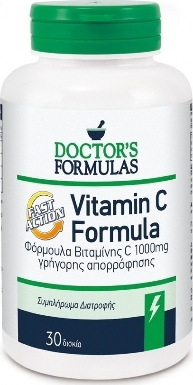 Doctors Formulas Vitamin C Βιταμίνη C Γρήγορης Απορρόφησης 30Tabs