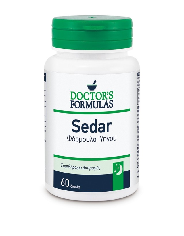 Doctors Formulas Sedar Φόρμουλα Ύπνου 60Tabs