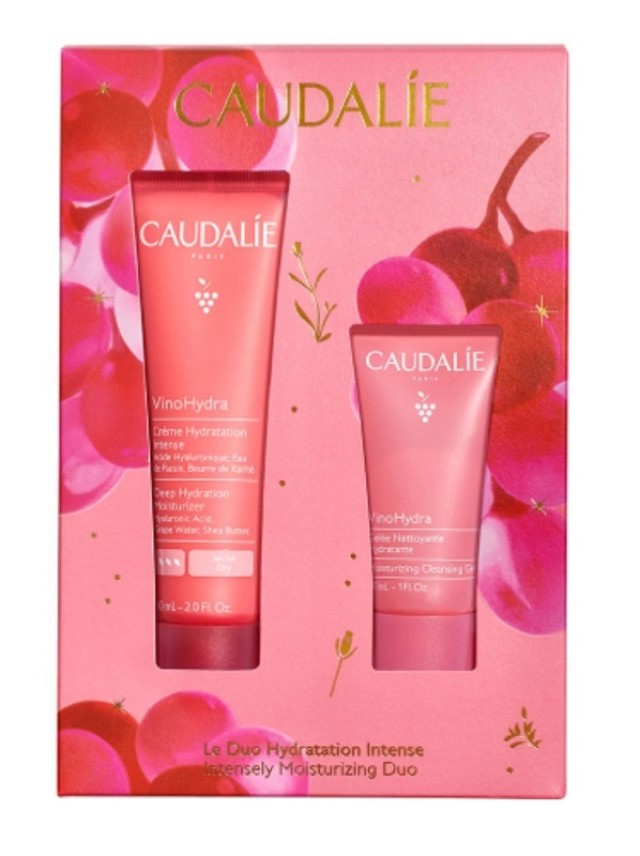 Caudalie Promo Intensely Moisturizing Duo Deep Hydration Moisturizer Ενυδατική Κρέμα Προσώπου Πλούσιας Υφής & Moisturizing Cleansing Gel Προσώπου 30ml