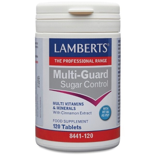 Lamberts Multi-Guard Sugar Control Πολυβιταμίνη με Αντιοξειδωτική Δράση 120 δισκία