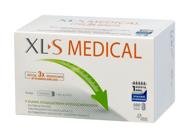 Omega Pharma XL-S Medical Έλεγχος Σωματικού Βάρους 180Tabs