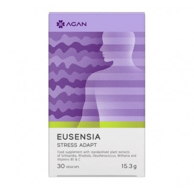 Agan Eusensia Stress Adapt Αντιμετώπιση Άγχους 30Veg. Caps