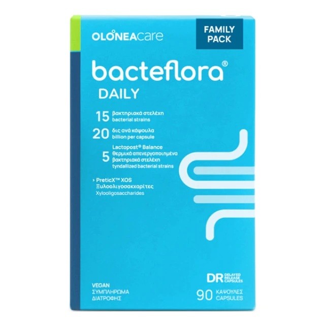 Olonea BacteFlora Daily Family Pack με Προβιοτικά για Κάθε Μέρα 90 φυτοκάψουλες