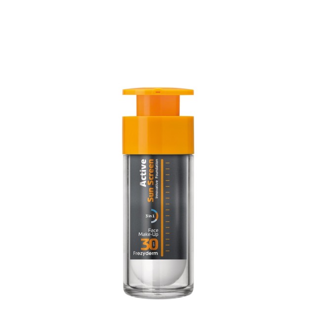 FrezyDerm Active Sun Screen Face Foundation SPF30 Αντηλιακό Make Up Προσώπου 30ml