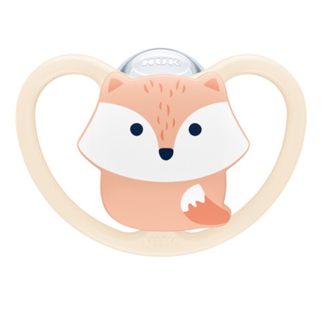 Nuk Space Πιπίλα Σιλικόνης Μπεζ Αλεπού 0-6m 1τμχ