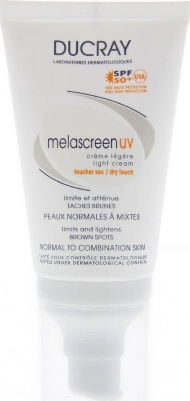 Ducray Melascreen UV Light Cream SPF50+ Λεπτόρρευστο Αντηλιακό Προσώπου 40ml