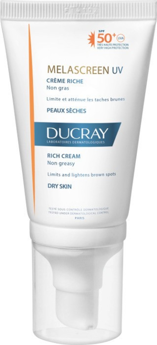 Ducray Melascreen UV Rich Cream SPF50+ Αντηλιακή Κρέμα Προσώπου 40ml
