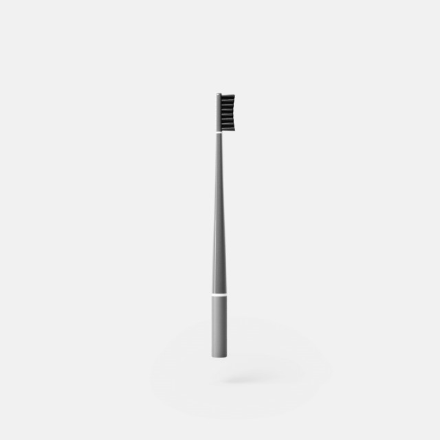 Piuma Medium Antibacterial Brush Asphalt Grey Μέτρια Οδοντόβουρτσα Γκρι 1τμχ