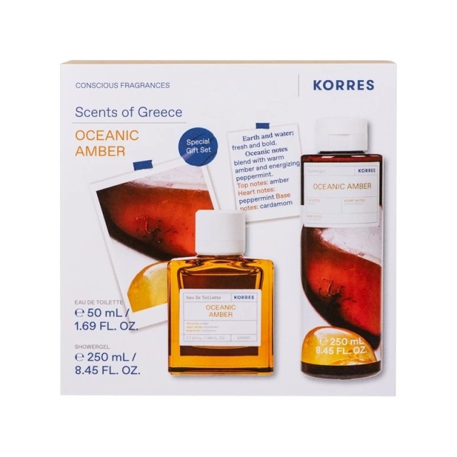 Korres Promo Scents of Greece Oceanic Amber Αφρόλουτρο 250ml & Eau de Toilette 50ml